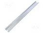 FIBOX Carril DIN TS35 de acero zinc 340x35mm