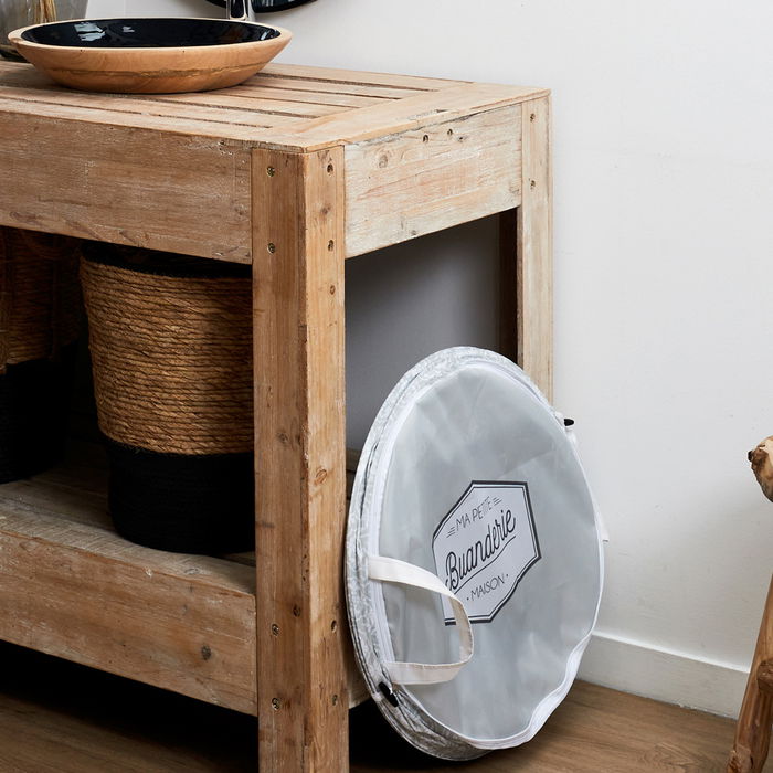 Je cherche une Idee Ma Petite Buand Cesta Colada Plegable Poliéster Altura 60 Diámetro 45