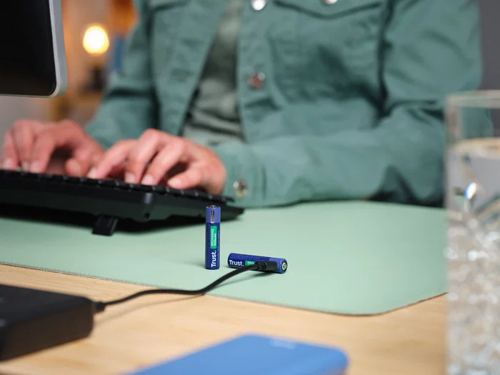 Trust Pilas recargables AAA USB-C 500 mAh, pack de 2 unidades Trust Pilas recargables AAA USB-C 500 mAh, pack de 2 unidades