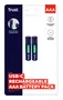 Trust Pilas recargables AAA USB-C 500 mAh, pack de 2 unidades
