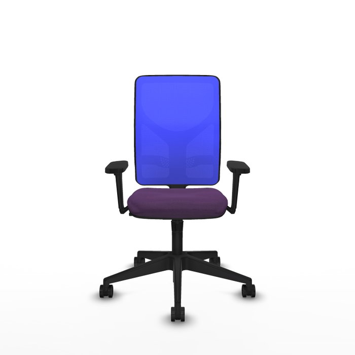 PIQUERAS Y CRESPO Silla de oficina Motilla con mecanismo Sincro, Morado y Azul