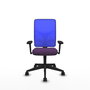 PIQUERAS Y CRESPO Silla de oficina Motilla con mecanismo Sincro, Morado y Azul