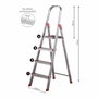 Rolser Escalera de Aluminio de 4 Peldaños