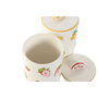 DKD Home Decor Juego de 2 Botes de Porcelana FRUTAS 24, 1.2l
