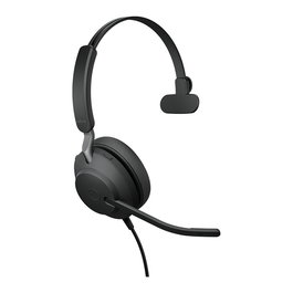 Jabra Evolve2 40 SE USB C/A UC Mono Auriculares Monoaurales para Oficina y Centro de Llamadas Negro