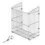 Emuca Cesto de lavandería con sistema de puerta abatible, módulo 450mm, Cromado