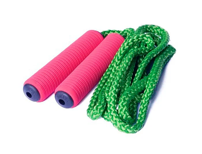 Amaya Cuerda de Entrenamiento en Polipropileno Trenzado con Mango Foam, 5 m, Mobiliario de Gimnasio