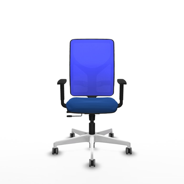 PIQUERAS Y CRESPO Silla de oficina Motilla Azul con mecanismo Sincro/Traslack