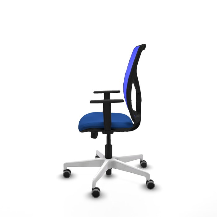 PIQUERAS Y CRESPO Silla de oficina Motilla Azul con mecanismo Sincro/Traslack