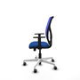 PIQUERAS Y CRESPO Silla de oficina Motilla Azul con mecanismo Sincro/Traslack