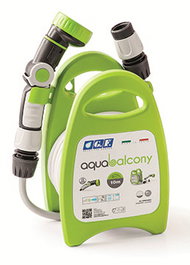 PLUVIA Kit Porta Mangueras Aquabalcony 10 m Verde