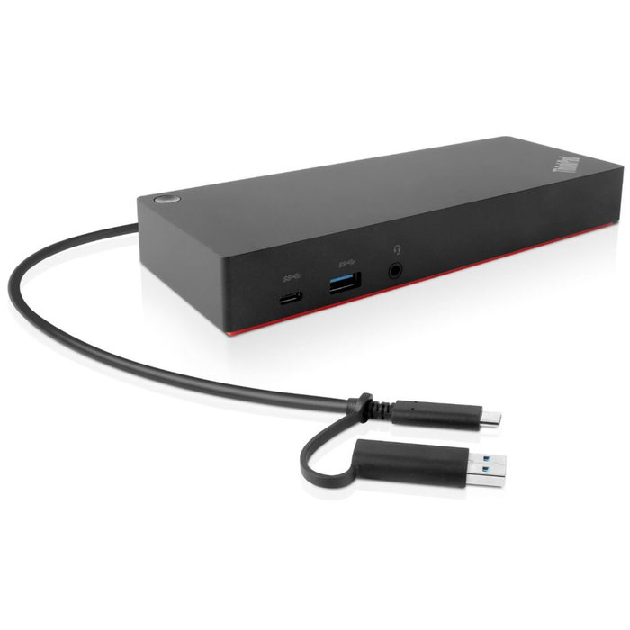 Lenovo 40AF0135EU Base para Portátil y Replicador de Puertos Negro
