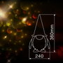 Bambasy Gnomo de Navidad LED sentado Hagin Rojo y gris