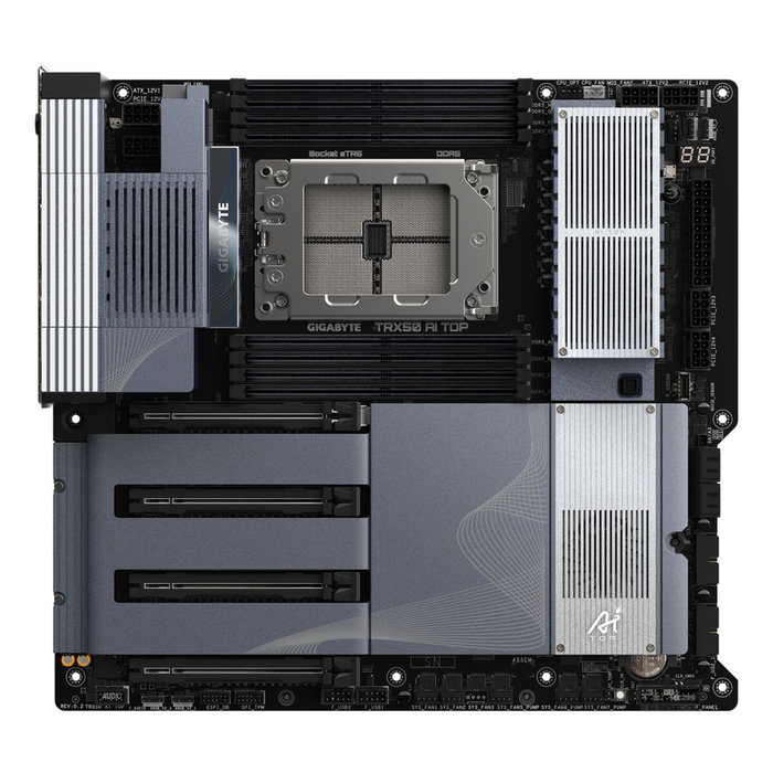 Gigabyte TRX50 AI TOP-2B Placa Base para AMD Ryzen Threadripper PRO 7000, DDR5, Wi-Fi 7