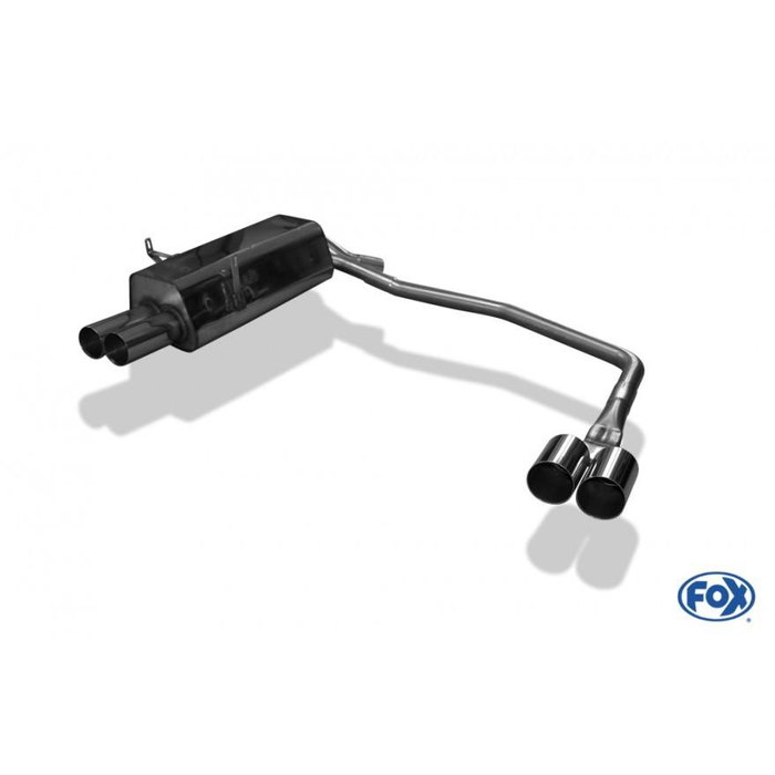 Fox BMW E36 Silencioso Trasero de Escape FXBM021054-008 para 316 318 320 323 325 328 Limousine Touring Coupé Cabrio