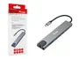 Equip 133497 Base Portátil y Hub USB-C con HDMI, Ethernet Gigabit, 3 Puertos USB 3.2, Lector SD/TF y Power Delivery 100W - Negro/Gris