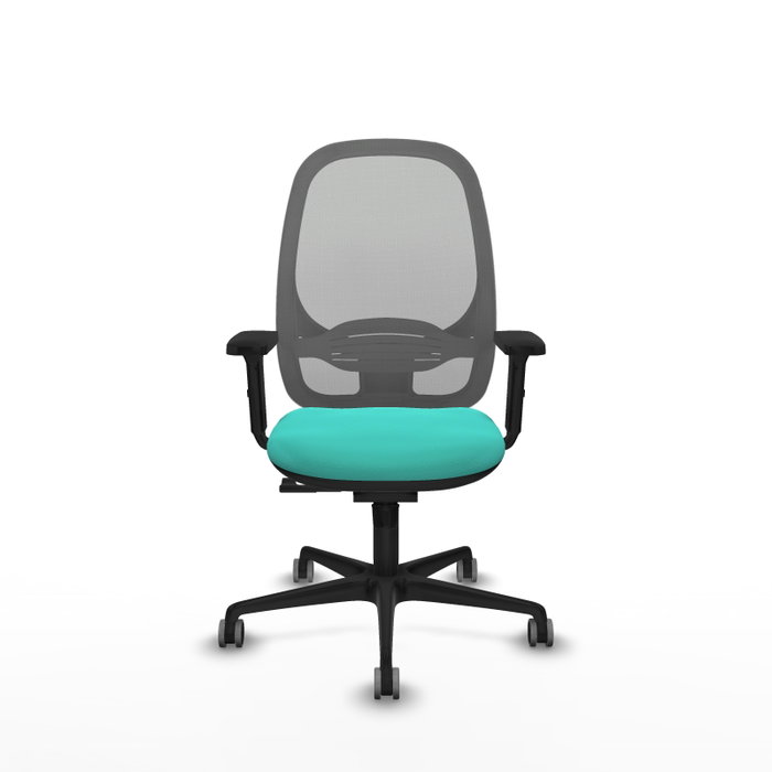 PIQUERAS Y CRESPO Silla de oficina Cilanco con mecanismo Sincro, Turquesa y Gris PIQUERAS Y CRESPO Silla de oficina Cilanco con mecanismo Sincro, Turquesa y Gris