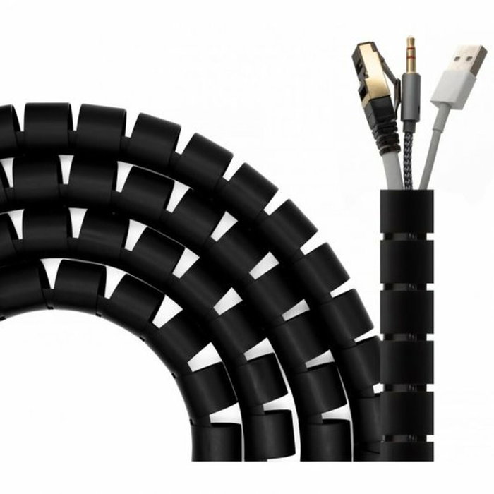 Aisens Organizador de cable en espiral 25mm, Negro, 2,0m Aisens Organizador de cable en espiral 25mm, Negro, 2,0m