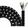 Aisens Organizador de cable en espiral 25mm, Negro, 2,0m