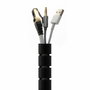 Aisens Organizador de cable en espiral 25mm, Negro, 2,0m