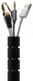 Aisens Organizador de cable en espiral 25mm, Negro, 2,0m