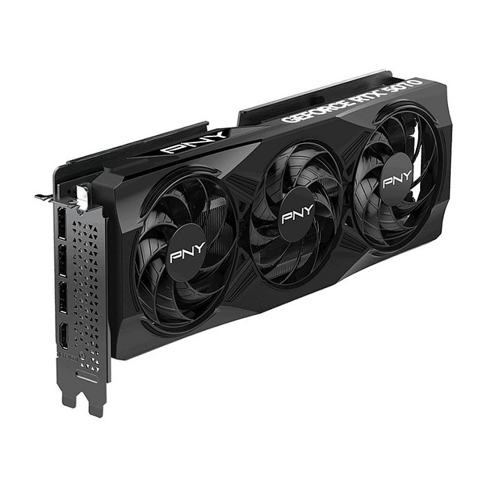 PNY GeForce RTX 5070 VERTO OC 12GB GDDR7 192-bit Triple Fan Tarjeta Gráfica - PCIe 5.0 x16, HDMI 2.1b, 3x DisplayPort 2.1b, G-SYNC, Ready for VR