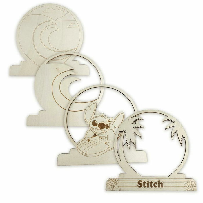 Cerdá Figura Coloreable Stitch Disney de Madera
