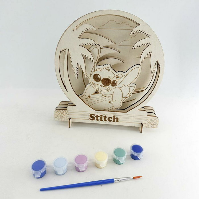 Cerdá Figura Coloreable Stitch Disney de Madera