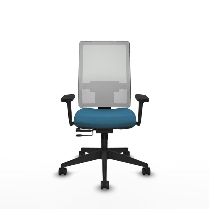 PIQUERAS Y CRESPO Silla de oficina Horna con mecanismo Sincro/Traslack Verde petróleo y Blanco PIQUERAS Y CRESPO Silla de oficina Horna con mecanismo Sincro/Traslack Verde petróleo y Blanco