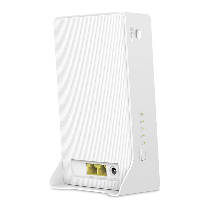 Mercusys MB230-4G AC1200 Router 4G LTE Wi-Fi 5 Dual Banda 300 Mbps, Enrutador Modem con Ranura SIM, Banda 2.4 GHz / 5 GHz, 2 Puertos LAN Gigabit, Color Blanco