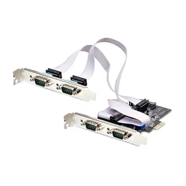 StarTech.com PS74ADF-SERIAL-CARD Tarjeta PCIe x1 de 4 Puertos DB9 Serie RS-232/422/485 UART 16C1050 ESD Nivel 4 con Bracket y Soporte para Factor de Forma Bajo