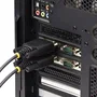 StarTech.com PS74ADF-SERIAL-CARD Tarjeta PCIe x1 de 4 Puertos DB9 Serie RS-232/422/485 UART 16C1050 ESD Nivel 4 con Bracket y Soporte para Factor de Forma Bajo