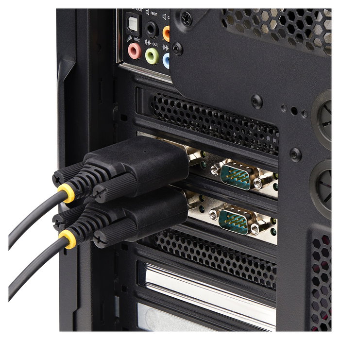 StarTech.com 4-Port Serielle PCIe Karte PCI Express zu RS232/RS422/RS485 DB9 Serielle Karte 16C1050 UART ESD Schutz Windows/Linux