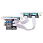 StarTech.com 4-Port Serielle PCIe Karte PCI Express zu RS232/RS422/RS485 DB9 Serielle Karte 16C1050 UART ESD Schutz Windows/Linux