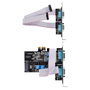 StarTech.com 4-Port Serielle PCIe Karte PCI Express zu RS232/RS422/RS485 DB9 Serielle Karte 16C1050 UART ESD Schutz Windows/Linux