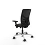PIQUERAS Y CRESPO Silla de oficina Motilla con mecanismo Sincro/Traslack, Brazos 3D y Tela Negra