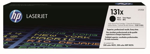 HP Tóner 131X CF210X Negro Alta Capacidad XL de 2400 páginas