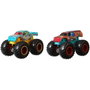 Mattel Hot Wheels Monster Trucks Pack 2 Coche de Demolición Escala 1:64 Modelos Surtidos