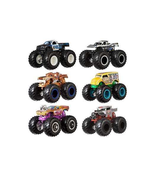 Mattel Hot Wheels Monster Trucks Coche de Demolición Pack 2 Coches Escala 1:64 Modelos Surtidos