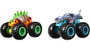 Mattel Hot Wheels Monster Trucks Coche de Demolición Pack 2 Coches Escala 1:64 Modelos Surtidos