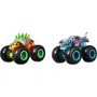Hot Wheels Conjunto 2 Vehículos Monster Truck Doble Demolición Autos Pequeños 3 Años +