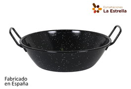 La Estrella Paellera Honda Bordonada 28 cm, 4.3L (8 Unidades)