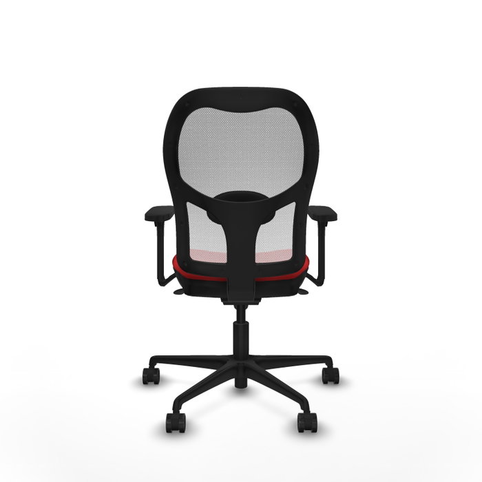 PIQUERAS Y CRESPO Silla de oficina Jorquera con Mecanismo Sincro Rojo y Blanco
