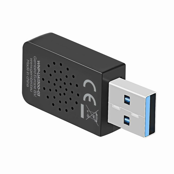 Gembird WNP-UA1300-03 Adaptador Wi-Fi USB AC1300 Compacto de Doble Banda Gembird WNP-UA1300-03 Adaptador Wi-Fi USB AC1300 Compacto de Doble Banda