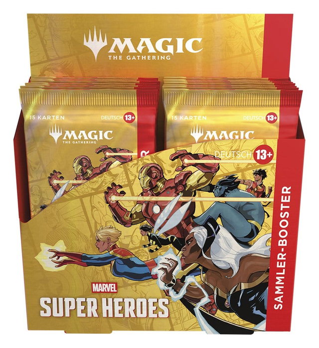 Wizards of the Coast Magic the Gathering Marvel Super Heroes Caja de Sobres de coleccionista (12) alemán