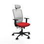 PIQUERAS Y CRESPO Silla de oficina Haches con mecanismo Sincro/Traslack Rojo/Blanco
