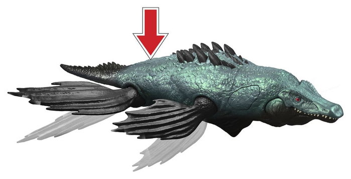 Mattel Jurassic World Gigantic Thrashers Liopleurodon Figura de Acción 30 cm Mattel Jurassic World Gigantic Thrashers Liopleurodon Figura de Acción 30 cm