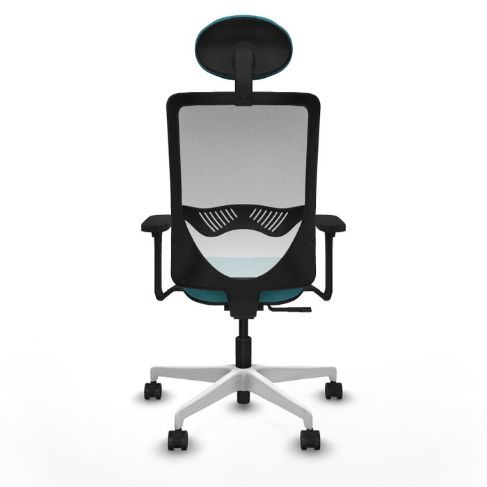 PIQUERAS Y CRESPO Silla de oficina Zulema Turquesa y Blanco PIQUERAS Y CRESPO Silla de oficina Zulema Turquesa y Blanco