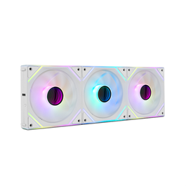 NOX Hummer PRO LINK Kit 3 Ventiladores PC 120mm ARGB con Conexión Magnética Sin Cables, Efecto Espejo Infinito, PWM, Blanco