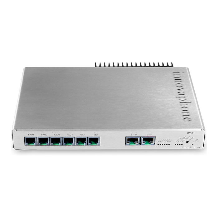 Innovaphone IP311 Mediagateway VoIP Gateway de 6 Canales con Codecs G.711, G.722, G.723.1, G.729A, 2 Puertos Ethernet LAN y PoE